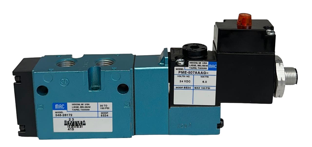 MAC 548-26172 / 54826172 SOLENOID VALVE 24VDC 6W COIL PME-507AAAG NSNP