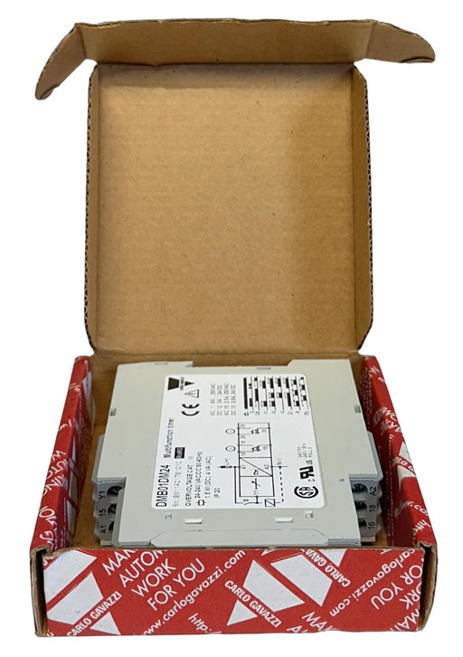 CARLO GAVAZZI DMB01DM24 MULTIFUNCTION TIMER 24-240VAC/DC 50-60Hz 1.5W NSMP