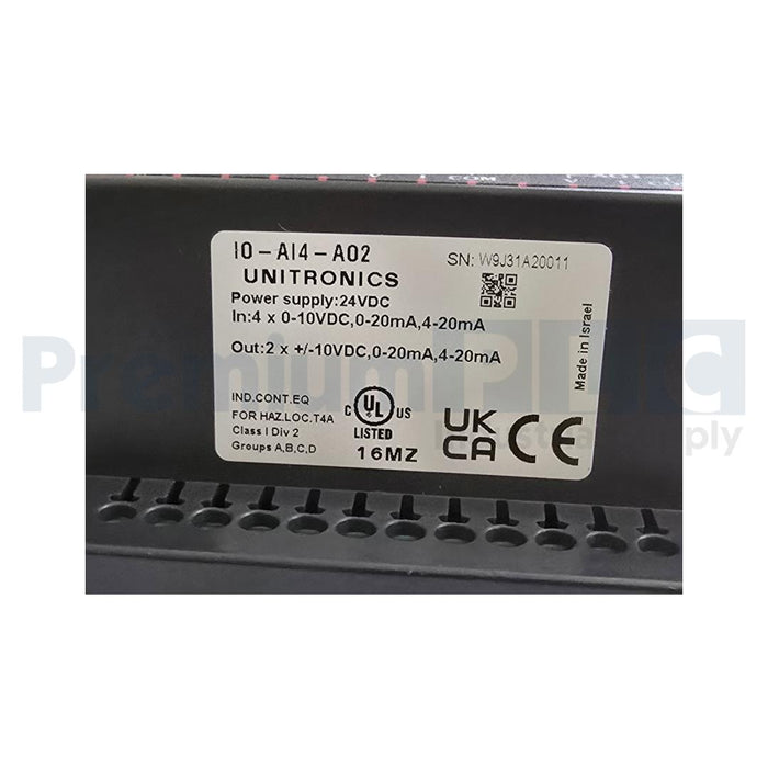 NEW UNITRONICS IO-AI4-AO2 / IOAI4AO2 VISION I/O EXPANSION MODULE 24VDC NSMP
