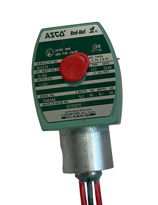 ASCO 8210G015 / 238210-032-D Red-Hat II SOLENOID VALVE 110/120V 50/60Hz NSNP