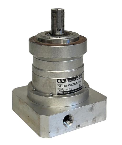 NIDEC SHIMPO VRL070007K519EB1600 ABLE REDUCER 7:1 RATIO VRL SERIES COAXIAL USNP