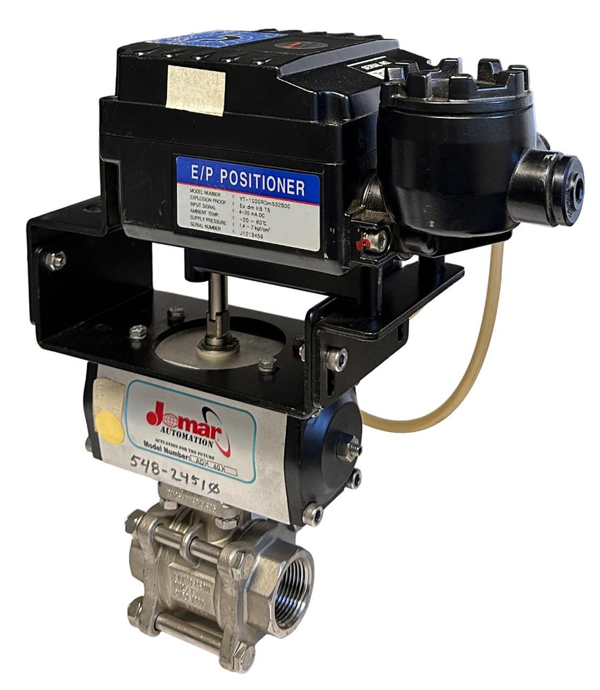 JOMAR AUTOMATION YT-1000RDm532S00 / AD-40 E/P POSITIONER / ACTUATOR 4-20mA NSNP