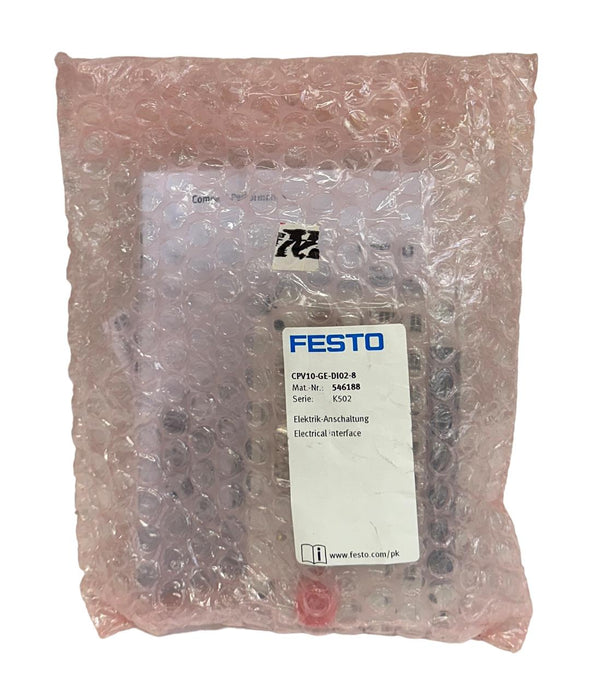 FESTO CPV10-GE-DI02-8 / 546188 ELECTRICAL INTERFACE 32 INPUT/OUTPUT 24VDC NSMP