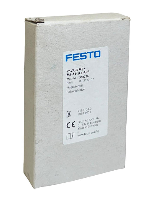 FESTO VSVA-B-M52-MZ-A1-1C1-APP / 560726 SOLENOID VALVE VSVA SERIES 24VDC NSMP