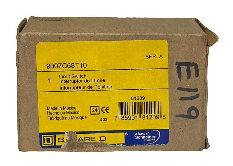 SQUARE D 9007-C68T10 / 9007C68T10 LIMIT SWITCH SERIES A TYPE T10 HEAD NSMP