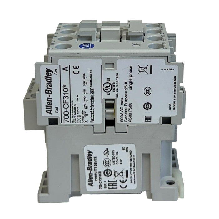 ALLEN BRADLEY 700-CF310KD /A CONTROL RELAY CONTACTOR 110V 50/60Hz NSMP