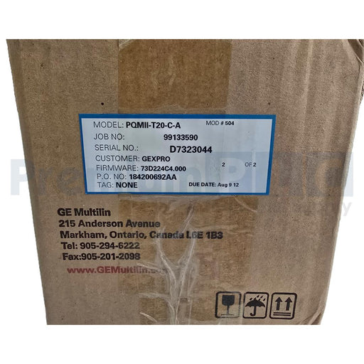 NEW GE MULTILIN PQM II POWER QUALITY METER PQMII-T20-C-A / PQMIIT20CA NSFS