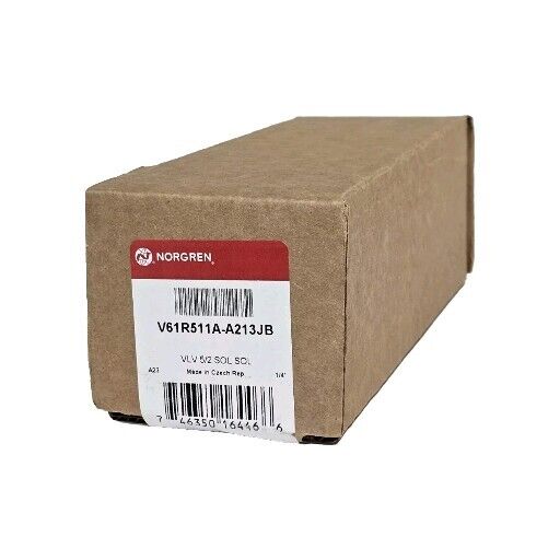 F/S NORGREN V61R511A-A213JB VLV 5/2 SOL SOL PNEUMATIC DIRECT SOLENOID VALVE