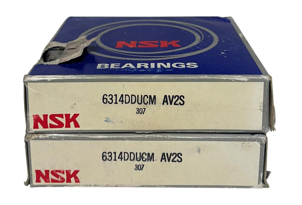 2 NSK 6314DDUCM-AV2S / 6314DDUCM SINGLE ROW DEEP GROOVE BALL BEARINGS NSMP