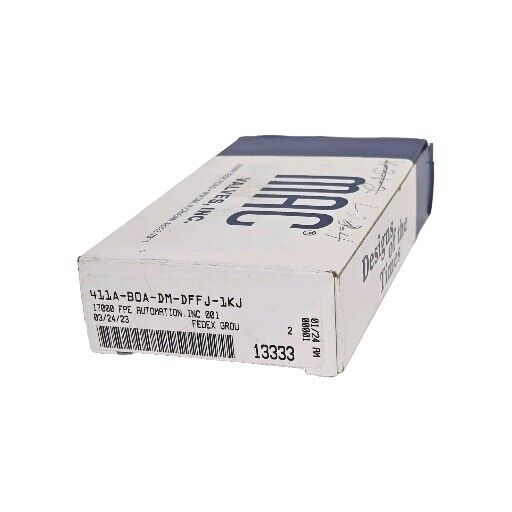 NIB MAC 411A-BOA-DM-DFFJ-1KJ SOLENOID VALVE 24VDC 411ABOADMDFFJ1KJ
