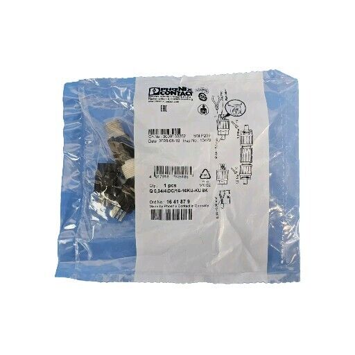 NEW PHOENIX CONTACT Q 0,34/4IDC/16-16KU-KU BK QUICKON CONNECTION 1641879