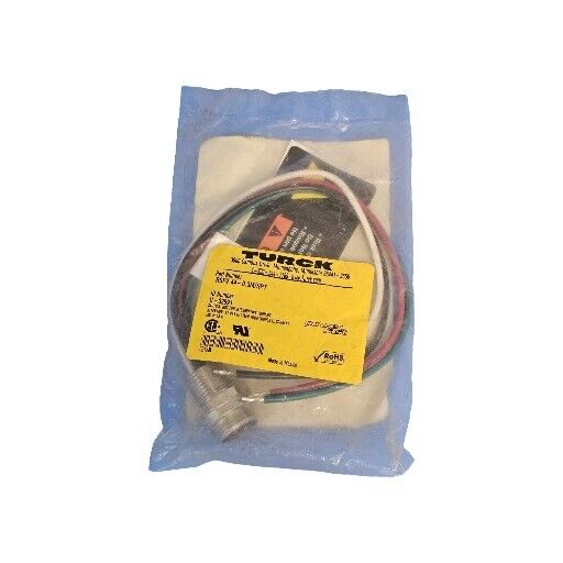 NEW TURCK RSFV 44-0.3M/NPT MALE CONNECTOR U-32991 - RECEPTACLE