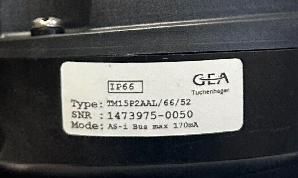GEA 7881-0251-0100-0000+TM15P2AAL/66/52 BUTTERFLY VALVE ASSEMBLY 1'' 170mA NSNP