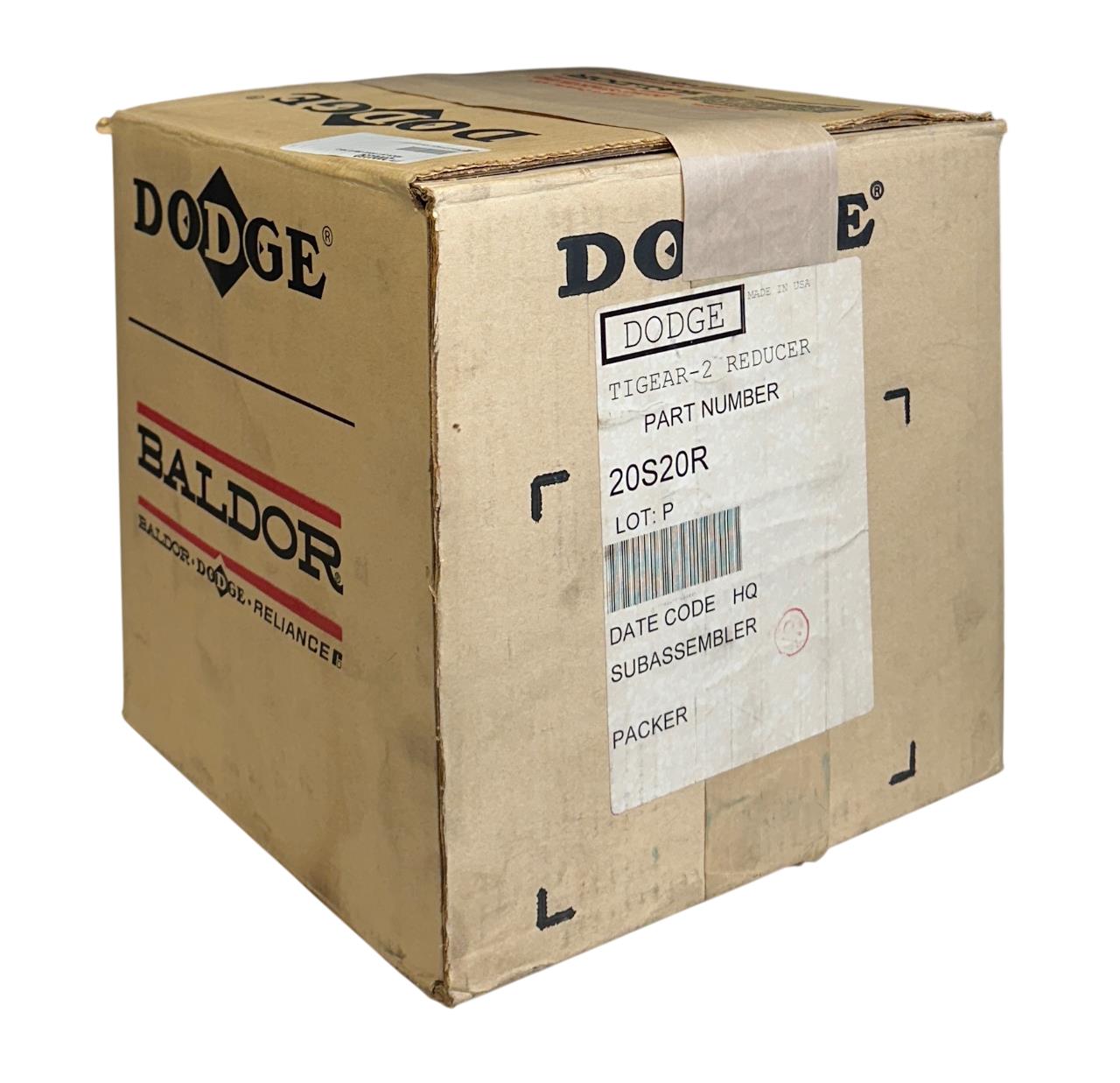 DODGE 20S20R TIGEAR-2 SPEED REDUCER 20:1 RATIO 1.34HP 1750RPM NSMP