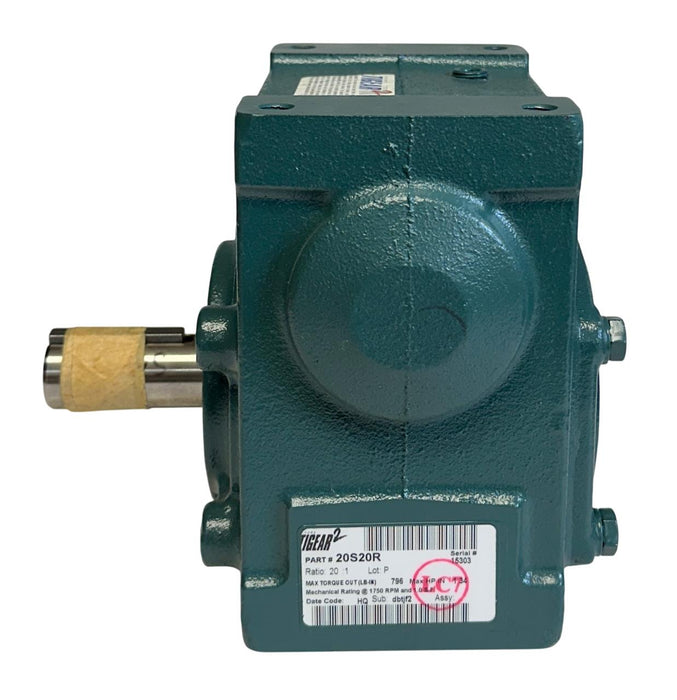 DODGE 20S20R TIGEAR-2 SPEED REDUCER 20:1 RATIO 1.34HP 1750RPM NSMP