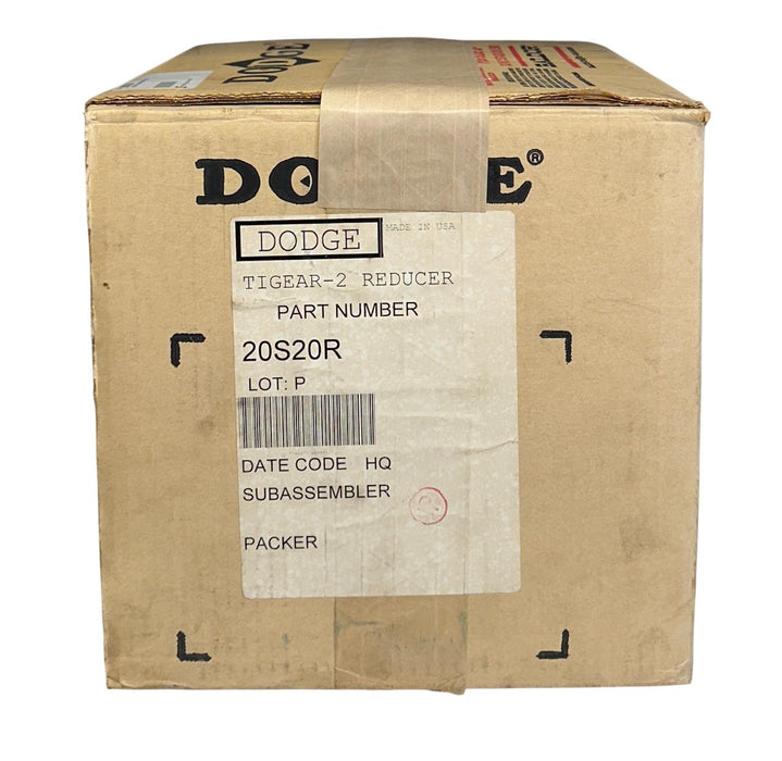 DODGE 20S20R TIGEAR-2 SPEED REDUCER 20:1 RATIO 1.34HP 1750RPM NSMP