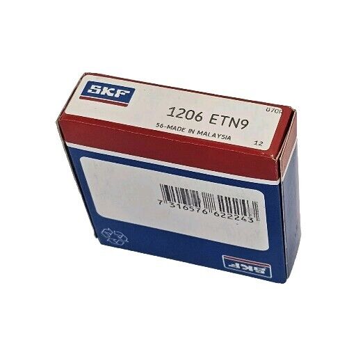 NIB SKF 1206 ETN9 SELF-ALIGNING BALL BEARING 1206ETN9