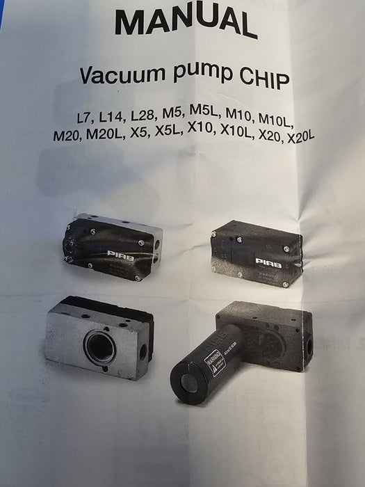 NIB PIAB L28A6-BN VACUUM PUMP MINI L28 B NBR, L28A6BN