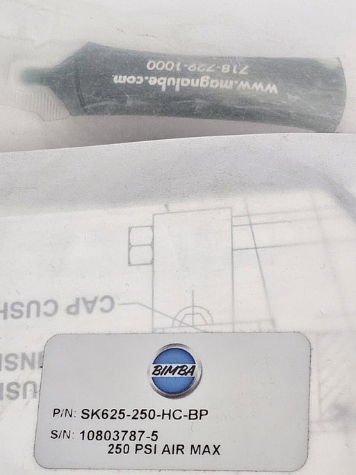 NEW BIMBA SK625-250-HC-BP SEAL KIT SK625250HCBP