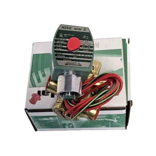 NIB ASCO 8321G002 SOLENOID VALVE 24/DC 3/8'' 3W 8321-G002-24DC