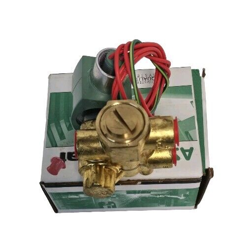 NIB ASCO 8321G002 SOLENOID VALVE 24/DC 3/8'' 3W 8321-G002-24DC
