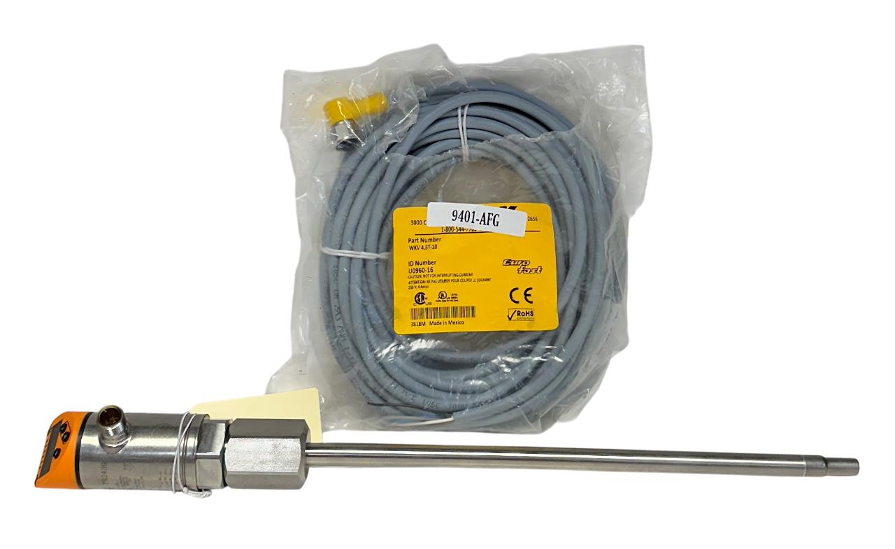 IFM TR-000KDBM12-MFPKG/US/ / TR2439 EFECTOR 600 TEMPERATURE SENSOR W/ CABLE NSNP