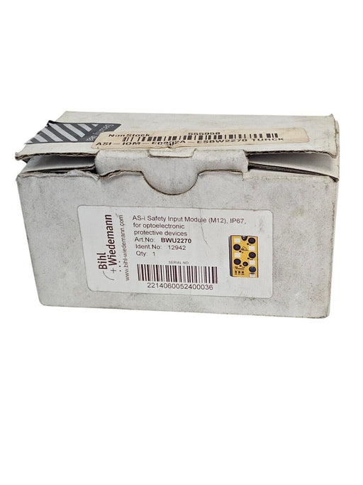 BIHL & WIEDEMANN BWU2270 SAFETY INPUT MODULE IDENT. NO: 12942