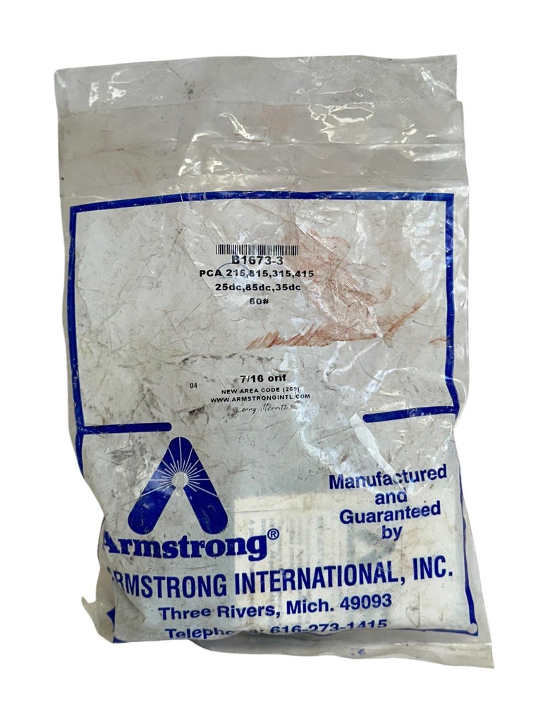 ARMSTRONG B1673-3 / B16733 BUCKET MECHANISM & SEAT FOR TRAPS 7/16'' ORIF NSMP