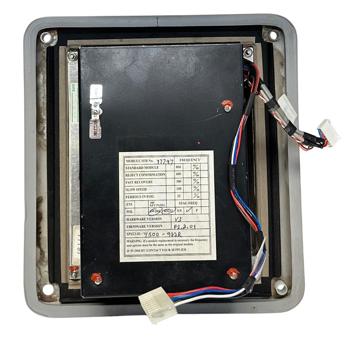 METTLER TOLEDO 4500-922R / 4500922R SAFELINE METAL DETECTOR HEAD CONTROL USNP