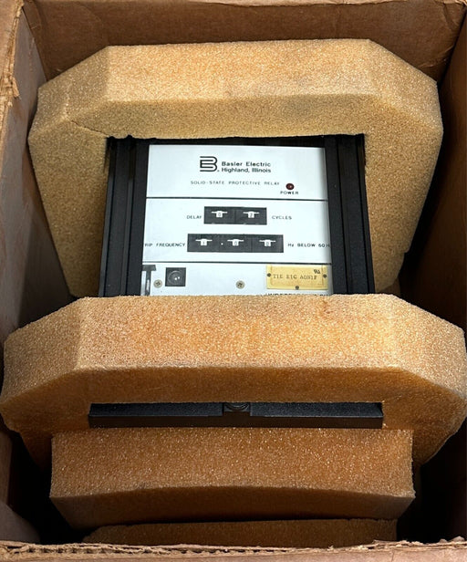 BASLER BE1-81 / BE1-81-T1E-E1C-A0N1F / 9106400 UNDERFREQUENCY SS RELAY DAMAGED