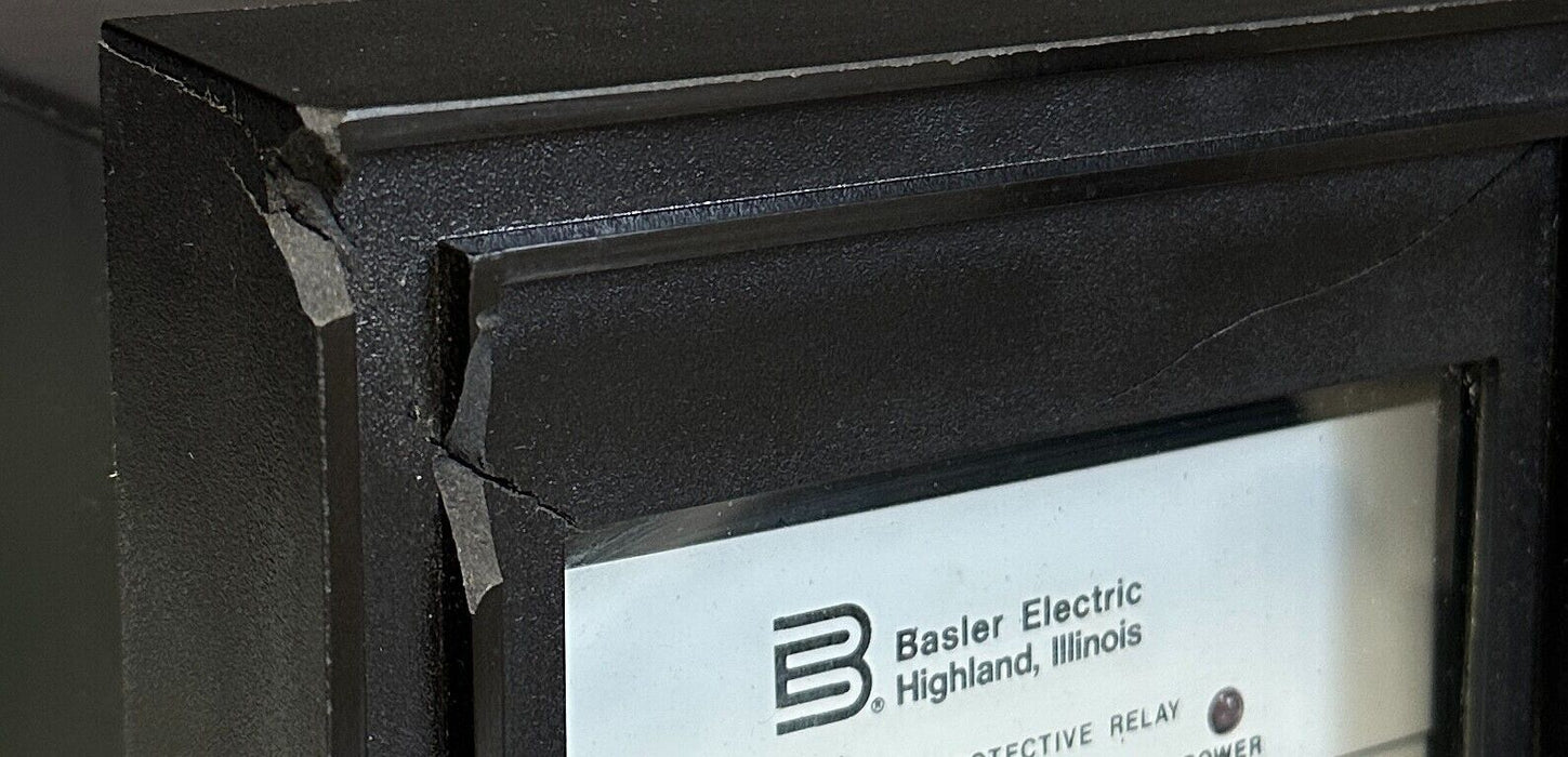 BASLER BE1-81 / BE1-81-T1E-E1C-A0N1F / 9106400 UNDERFREQUENCY SS RELAY DAMAGED