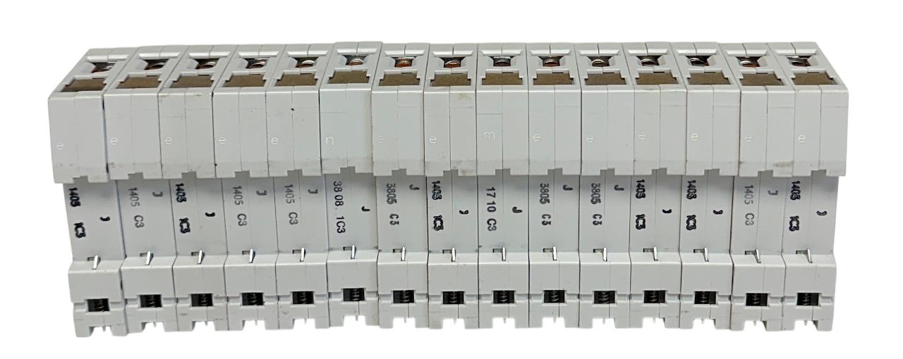 15 SIEMENS 5SX21-C3 / 5SX21 / 5SX2 MINI CIRCUIT BREAKERS 230/400V 1-POLE USNP