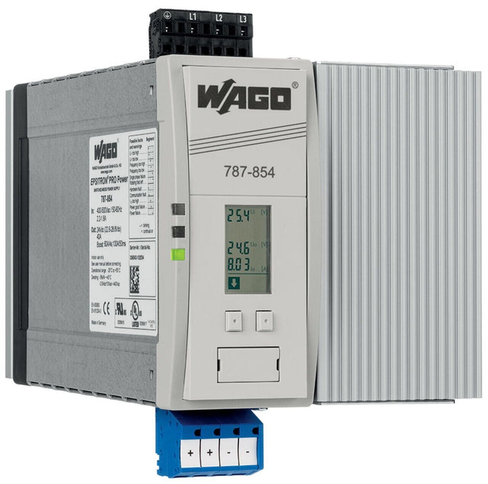 WAGO 787-854 / 07870854 EPSITRON PRO POWER SUPPLY 3-P, 400-500VAC IN 24VDC NSMP