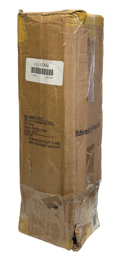 MIDWEST PACIFIC MP-185W / MP185W PVC SHRINK FILM 18''x75 GAUGE 500FT 5ZZ44 NSMP