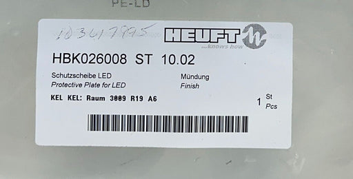 HEUFT HBK026008 ST 10.02 / HBK026008ST1002 PROTECTIVE PLATE FOR LED OEM NSFS