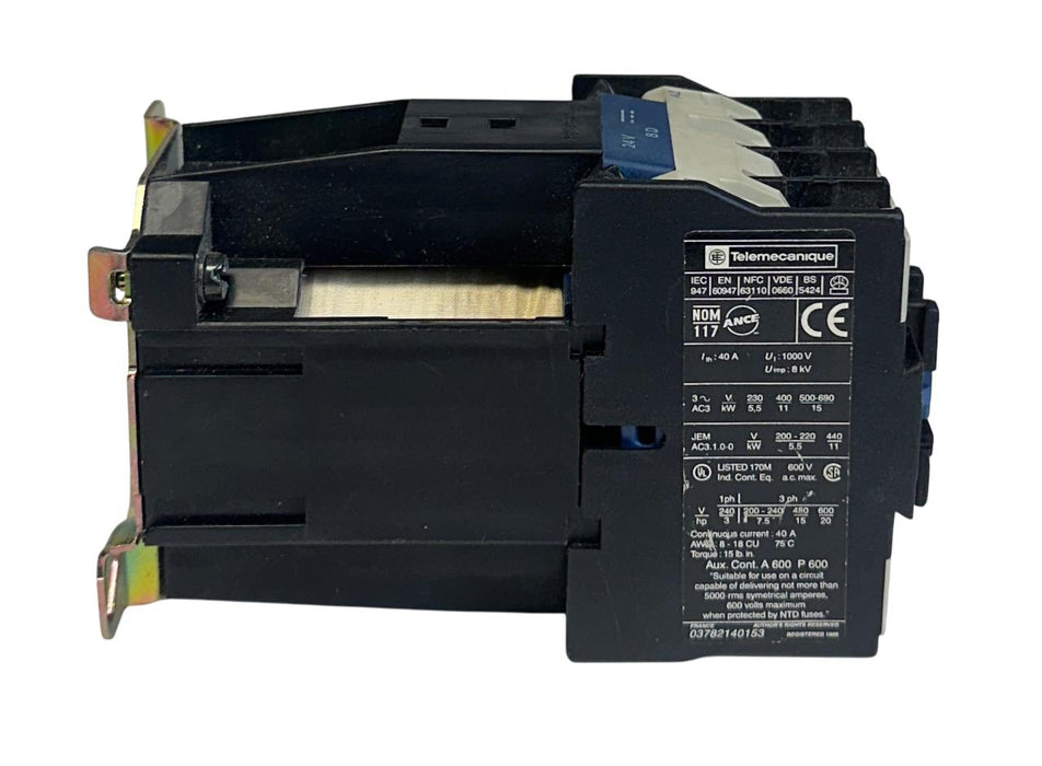 TELEMECANIQUE LP1D2510BD CONTACTOR 3-POLE 25A 24VDC COIL LP1 USNP