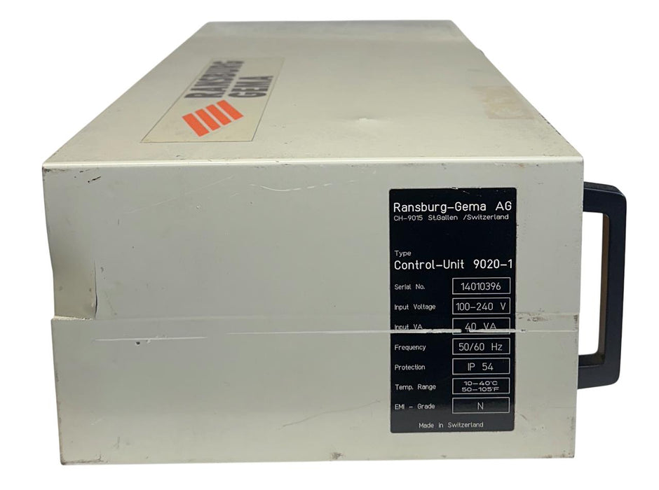 RANSBURG GEMA 9020-1 / 90201 CONTROL UNIT 9020 100-240V 40VA 50/60Hz USNP