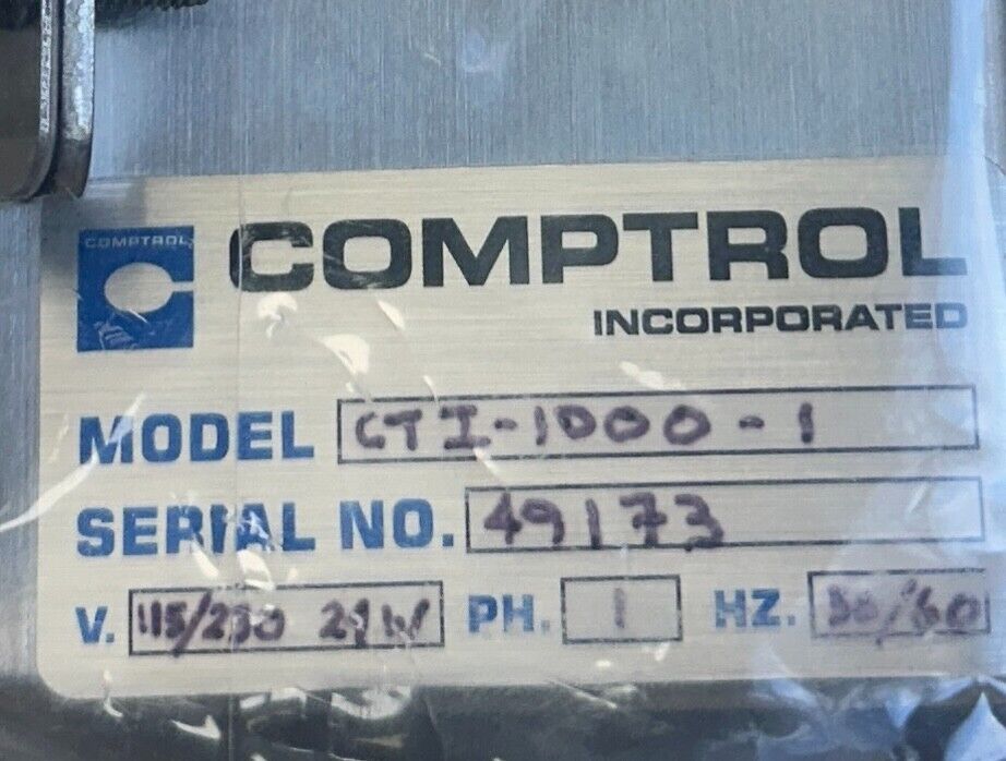COMPTROL MODEL CTI-1000-1 / CTI10001 TENSION INDICATOR 115/230V 24W 1PH NSNP