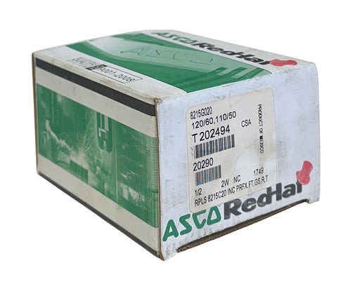 ASCO 8215G020 RedHat SOLENOID VALVE 110/120V 50/60Hz COIL 1/2'' 10.1W NSMP