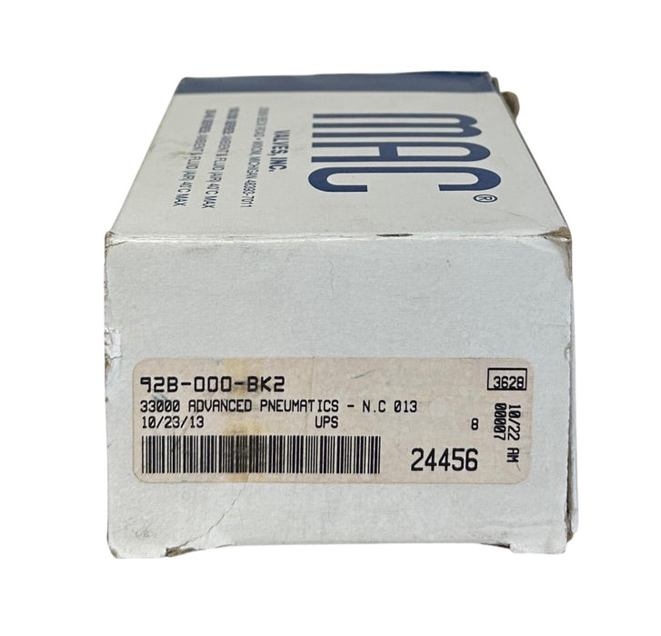 MAC 92B-000-BK2=3628 / 92B-000-BK2 SOLENOID VALVE MANIFOLD BASE 1/4'' NSMP