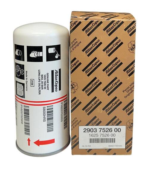 ATLAS COPCO 2903752600 / 1625752600 OIL FILTER ELEMENT SCREW-ON NSMP