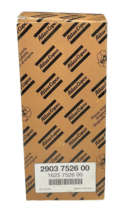 ATLAS COPCO 2903752600 / 1625752600 OIL FILTER ELEMENT SCREW-ON NSMP