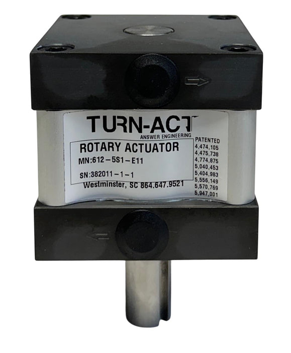 ANSWER ENGINEERING TURN-ACT 612-5S1-E11 / 6125S1E11 ROTARY ACTUATOR COMPACT NSNP