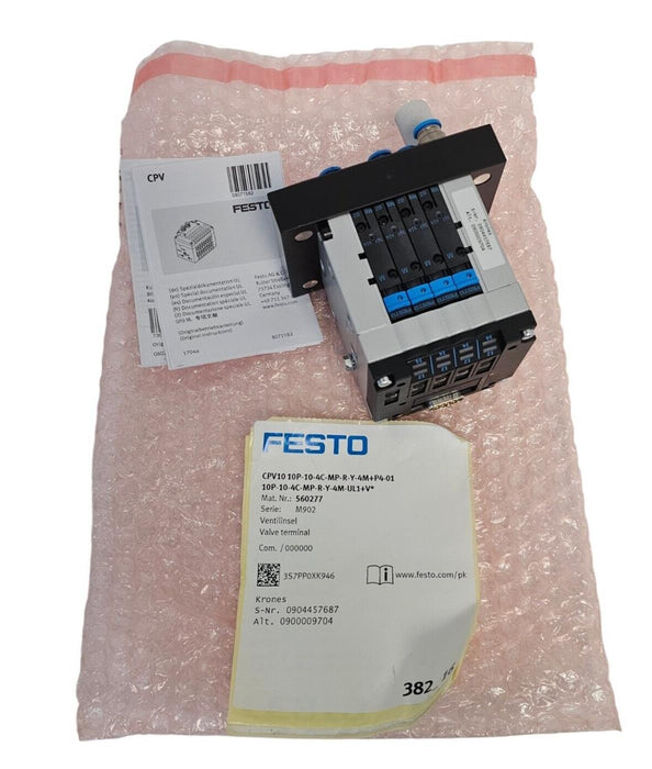 NEW FESTO 560277 VALVE TERMINAL CPV10 10P-10-4C-MP-R-Y-4M+P4