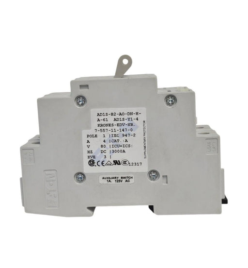 LOT OF 2 NEW HEINEMANN AD1S-B2-AO-DN-H-A-61 CIRCUIT BREAKERS AD1S-Y1-4 4AMP
