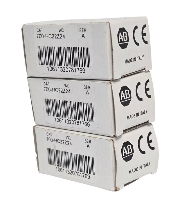 LOT OF 3 NIB ALLEN BRADLEY 700-HC22Z24 SER. A RELAYS 700HC22Z24