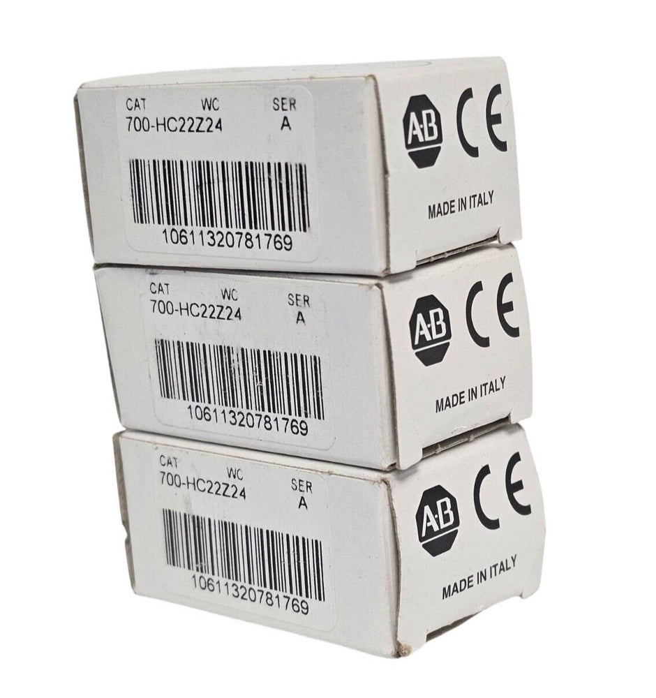 LOT OF 3 NIB ALLEN BRADLEY 700-HC22Z24 SER. A RELAYS 700HC22Z24
