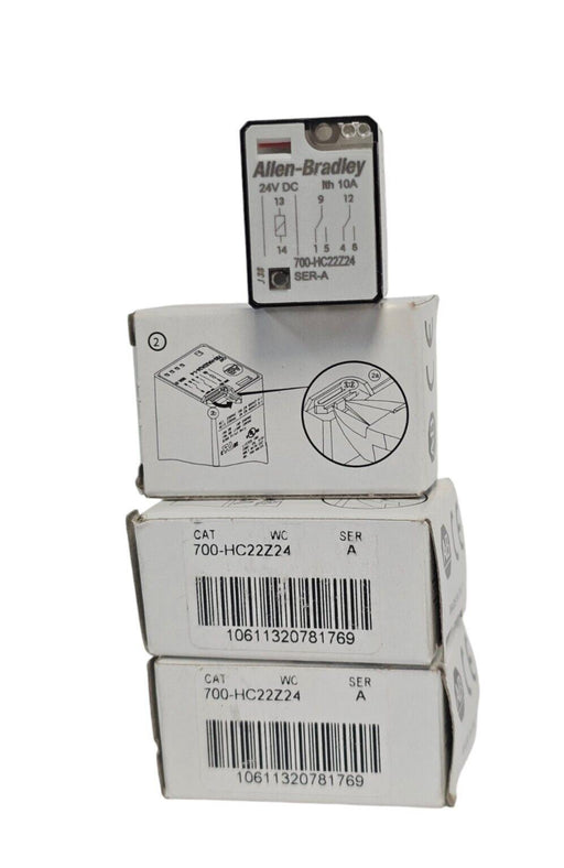 LOT OF 3 NIB ALLEN BRADLEY 700-HC22Z24 SER. A RELAYS 700HC22Z24