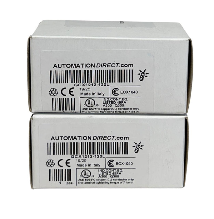 2 AUTOMATION DIRECT GCX1212-120L / GCX1212120L MOMENTARY PUSH BUTTONS GREEN NSMP