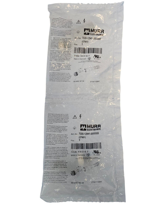 LOT OF 2 NEW MURR ELEKTRONIK 7000-12941-0000000 FIELD WIREABLE CONNECTORS